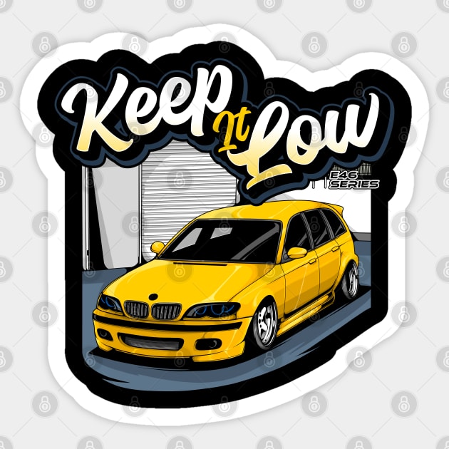 Keep it Low E46 Series Sticker by CFStore